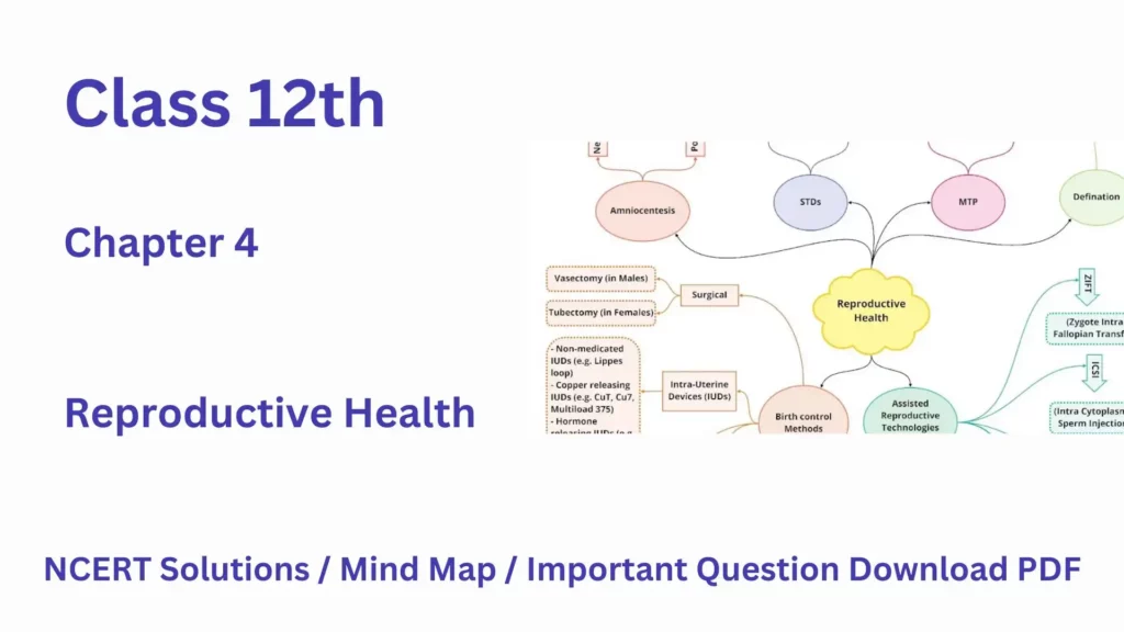 Ncert Solution Class 12 Biology Chapter 4 Reproductive Health Mod Education