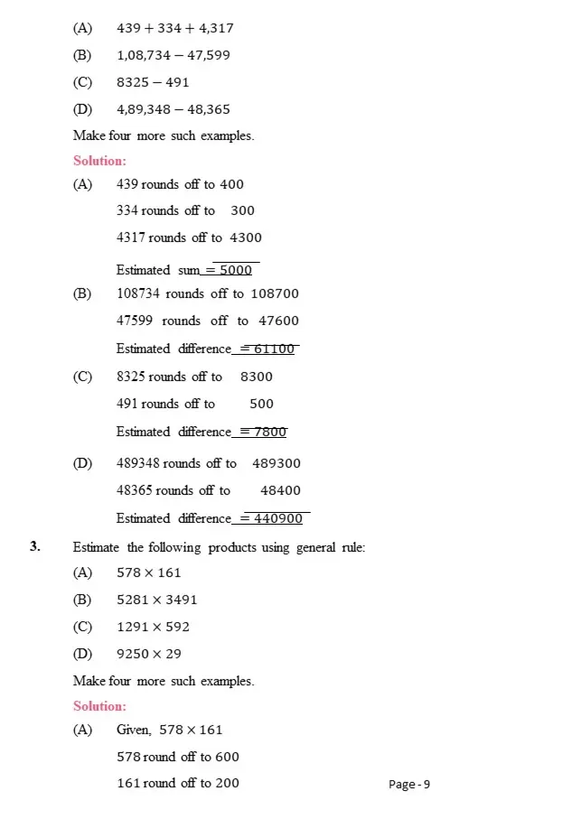 CBSE NCERT Solutions for Class 6 Math Chapter 1 Exercise 3