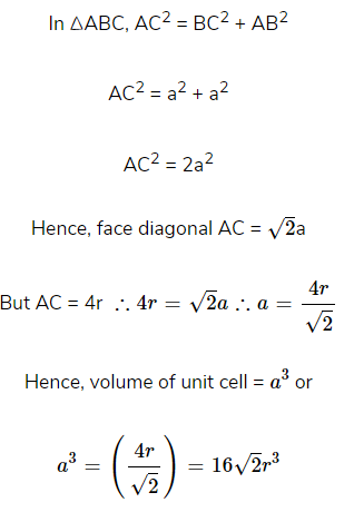 NCERT Solution Class 12 Chemistry Chapter 1 The Solid State